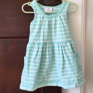 Hanna Andersson teal dress size 90 (3T)